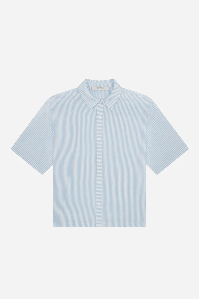 Striped Seersucker Summer Shirt