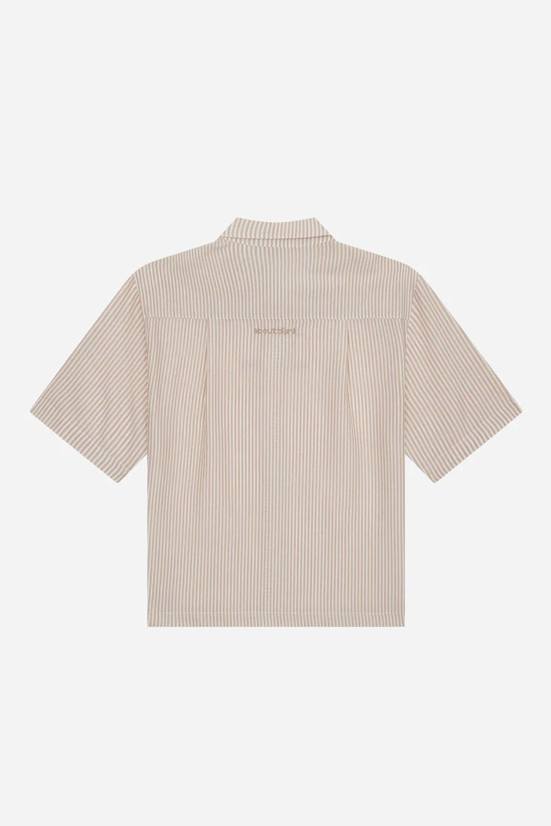 Striped Seersucker Summer Shirt
