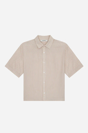 Striped Seersucker Summer Shirt