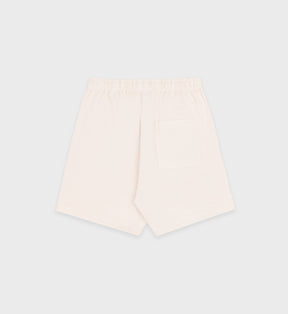 Varsity Crest Gym Short - Cream/Chocolate