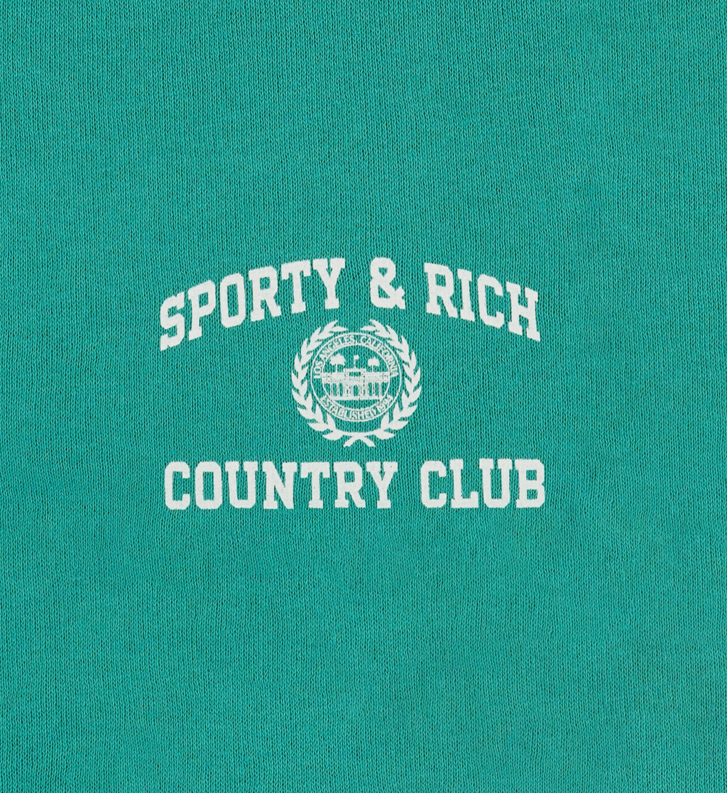Varsity Crest Soft Gym Short - Spring Green/White