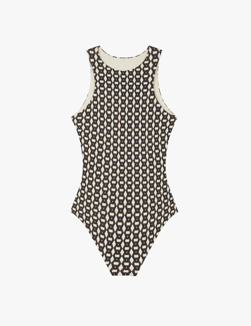 Monogram Sleeveless Merino Bodysuit