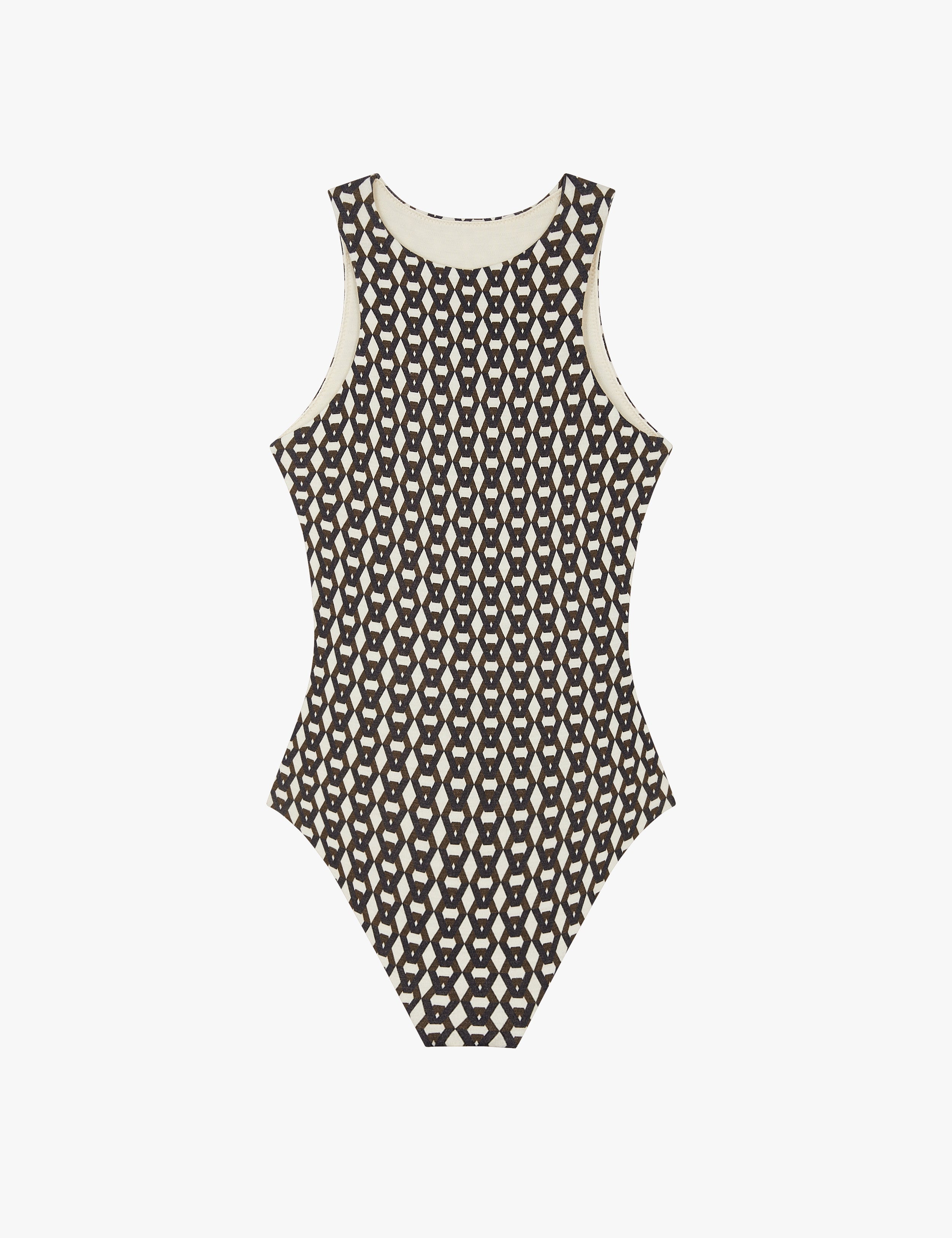 Monogram Sleeveless Merino Bodysuit