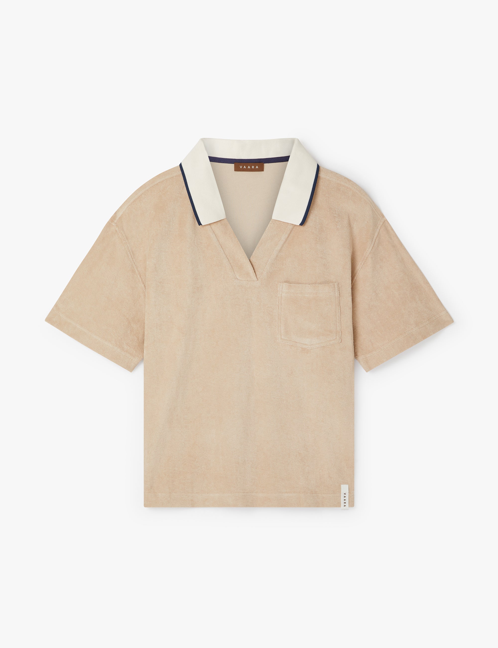 Towelling Polo T Shirt