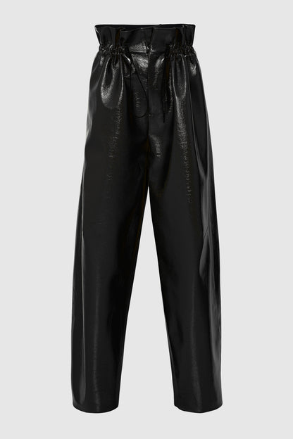 VEGAN LEATHER PARACHUTE PANTS