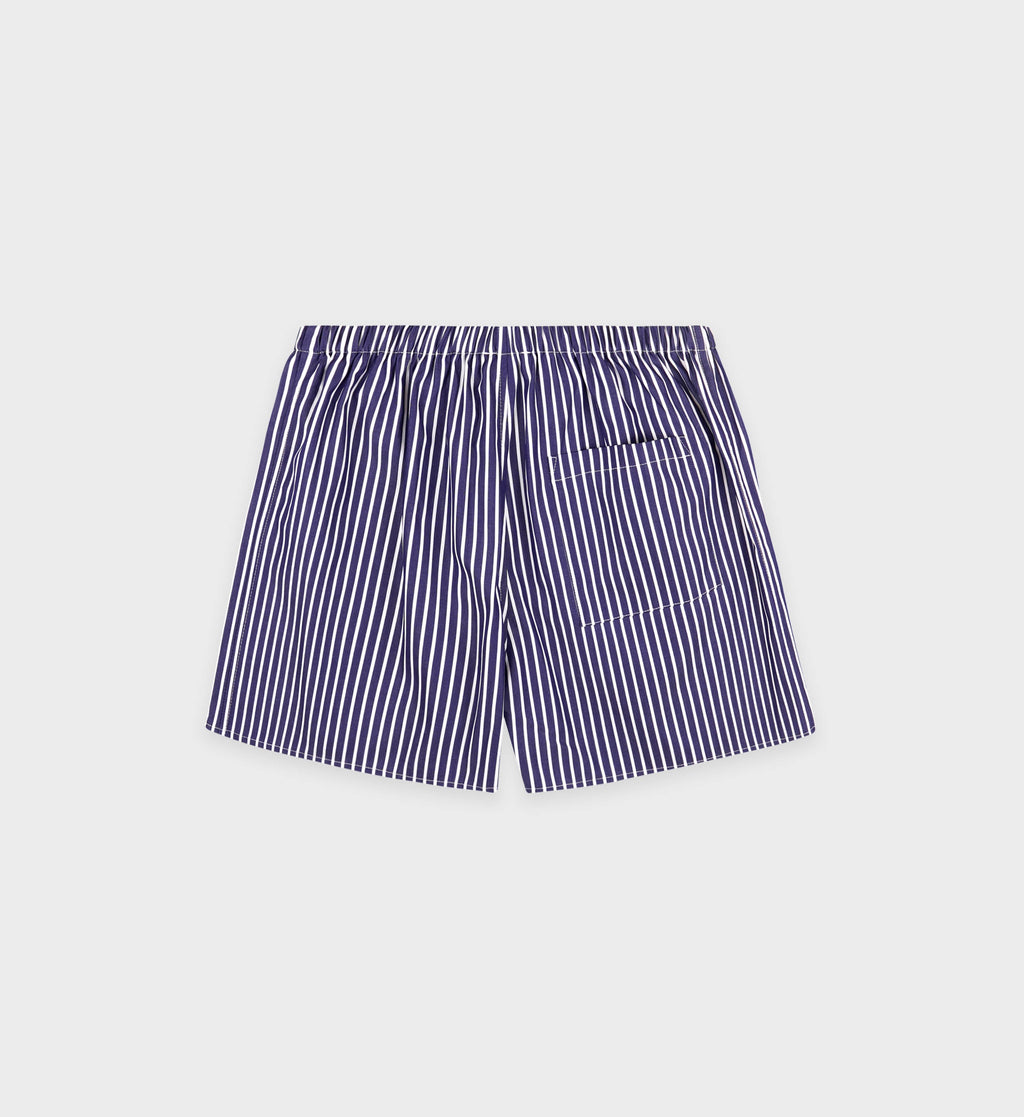 Vendome Mini Boxer Short - Blue Striped/White