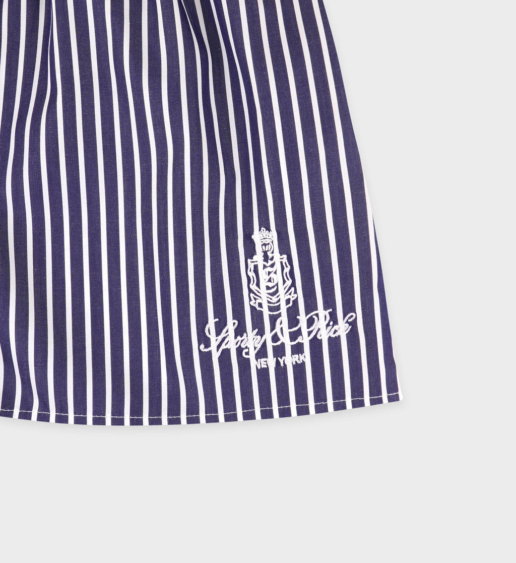 Vendome Mini Boxer Short - Blue Striped/White