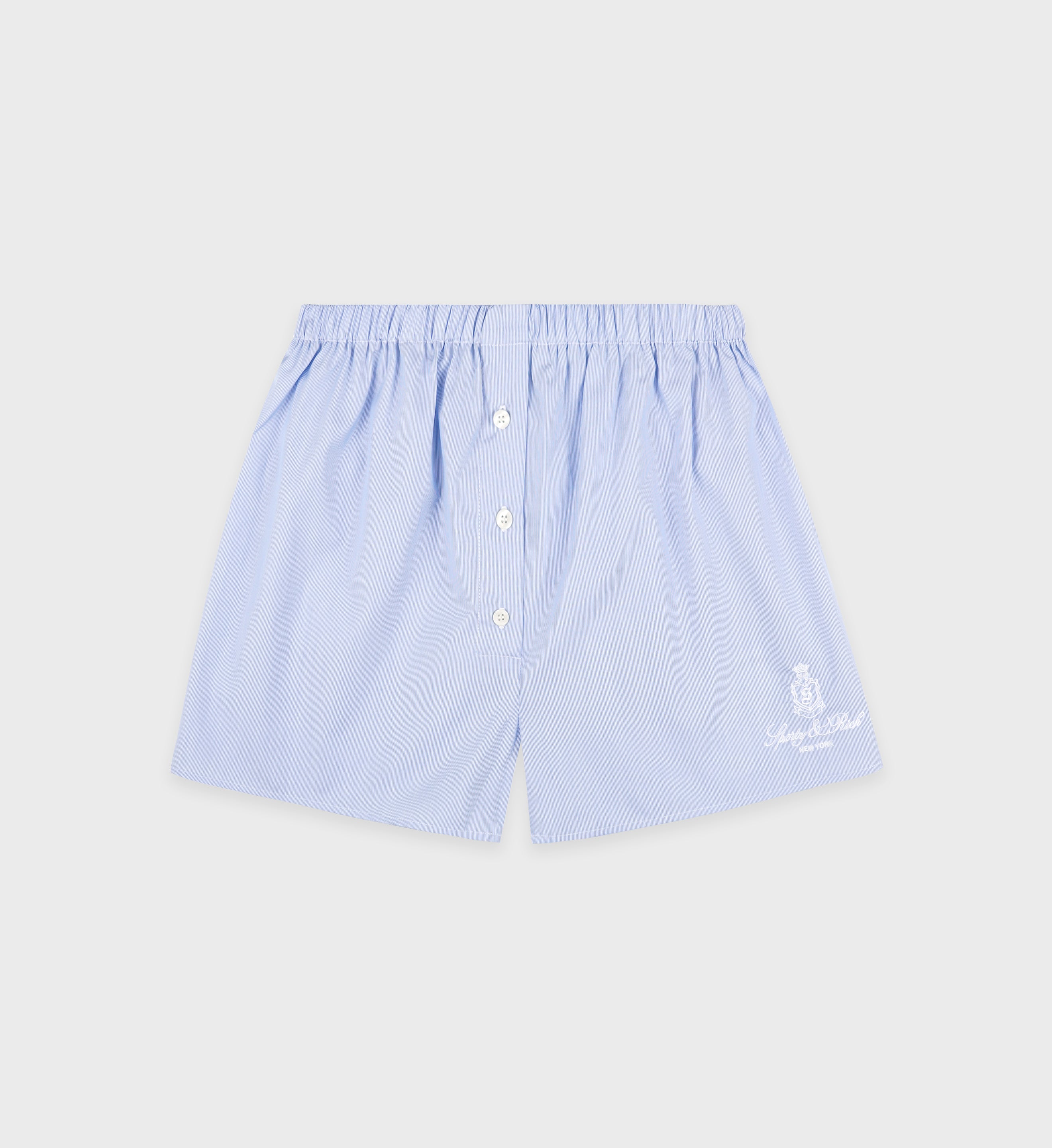 Vendome Mini Boxer Short - Light Blue Striped