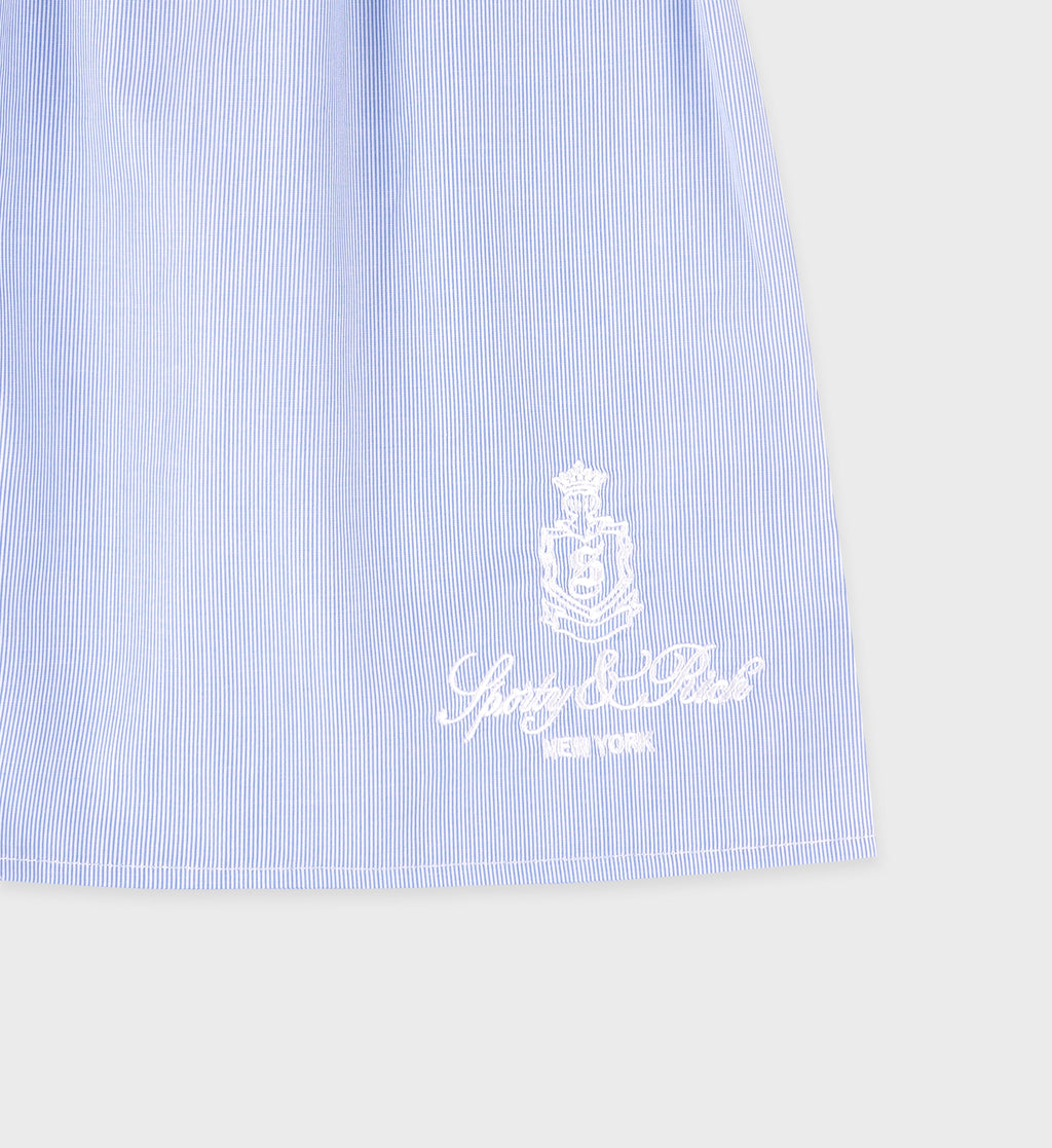 Vendome Mini Boxer Short - Light Blue Striped