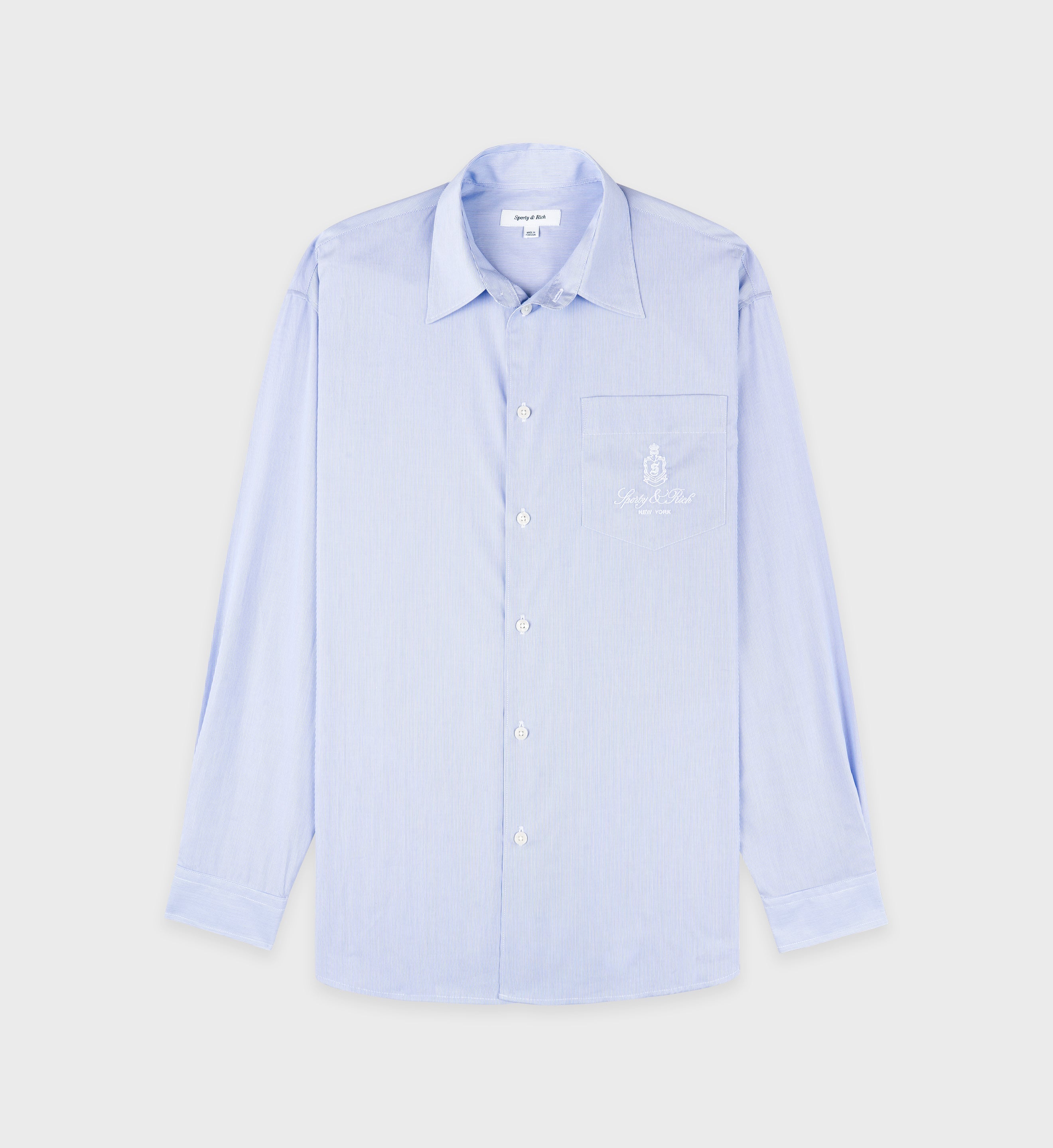 Oversized Shirt - blue stripped