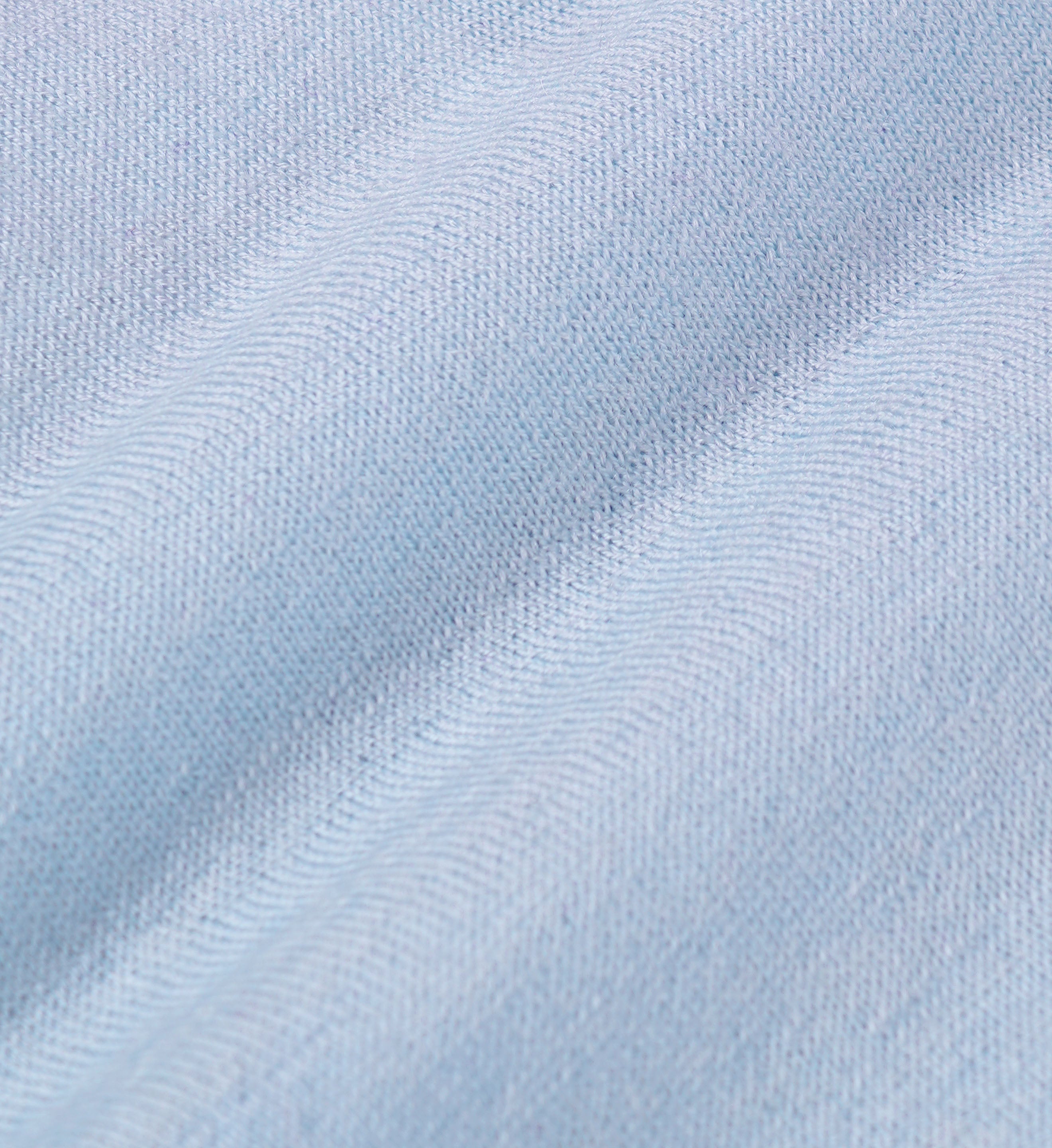 Vendome SS Merino Sweater - Ciel/White