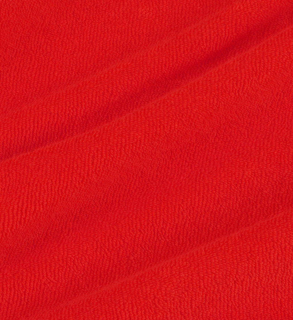 Vendome Terry Polo - Fire Red/White