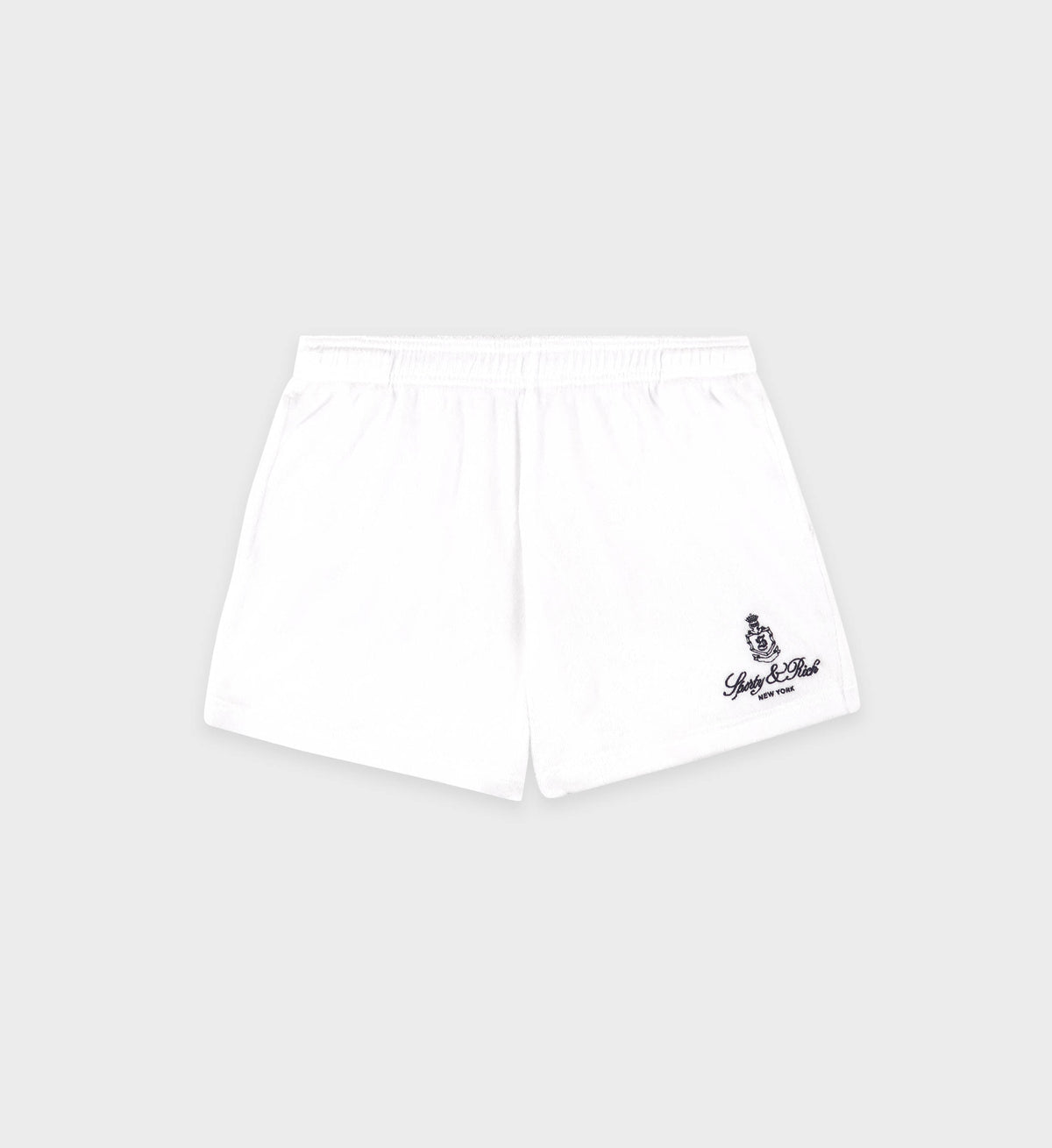 Vendome Terry Short - White/Navy