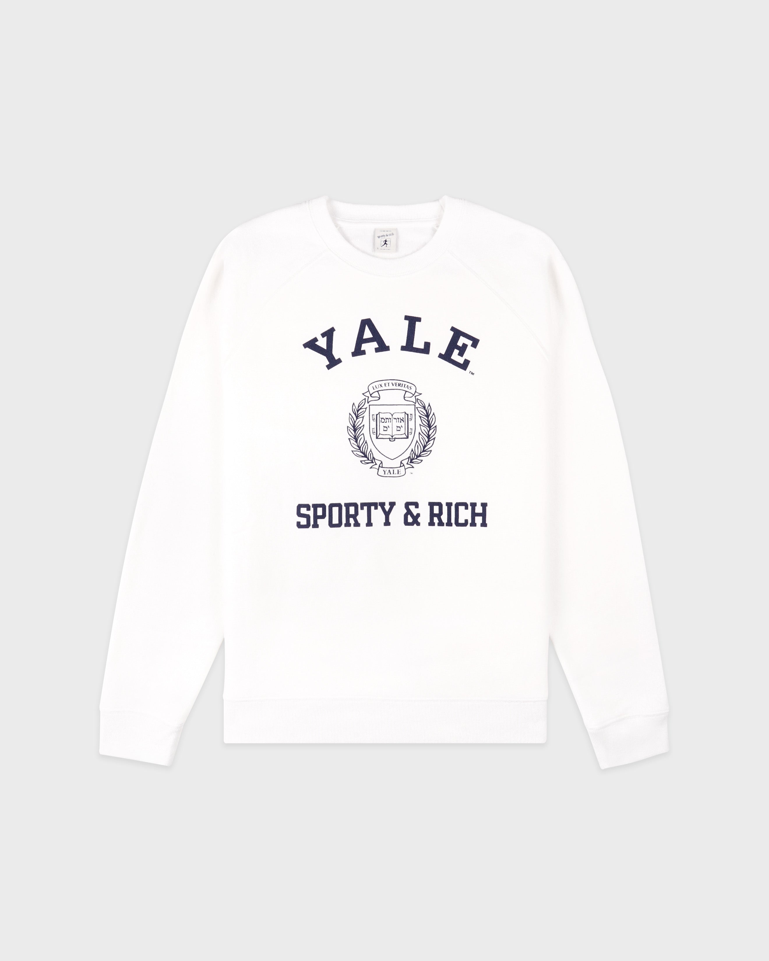 Veritas Soft Crewneck - White/Navy
