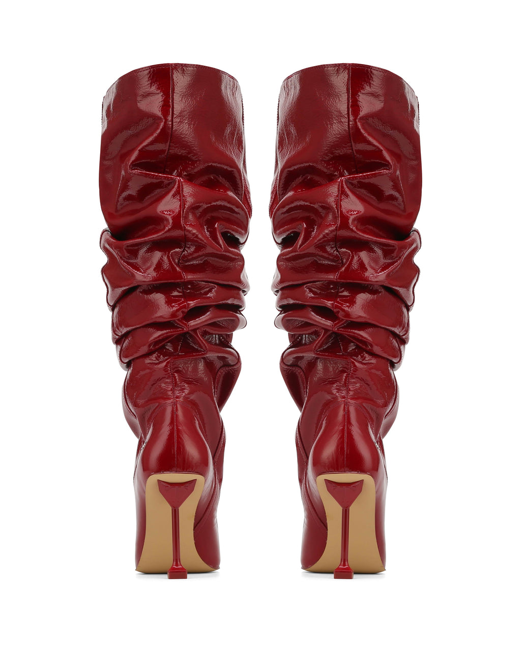 Vern Red Crinkle Patent Leather