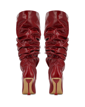 Vern Red Crinkle Patent Leather