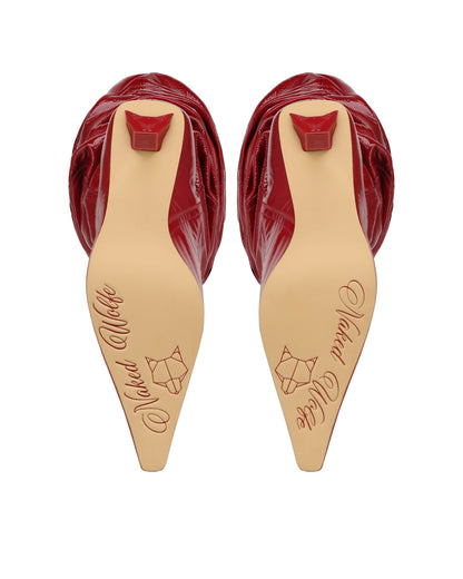Vern Red Crinkle Patent Leather