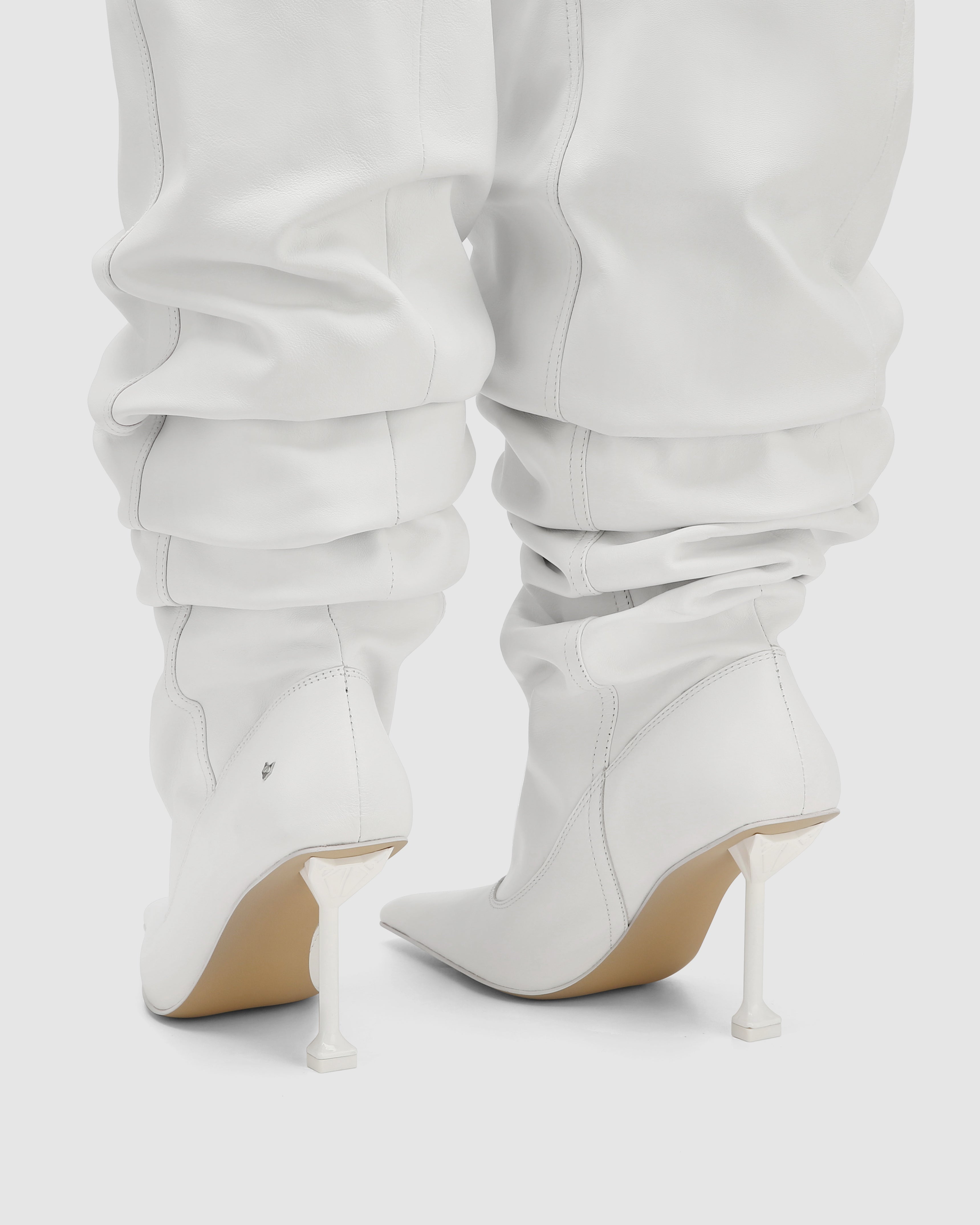 Vern White Nappa Cow Leather