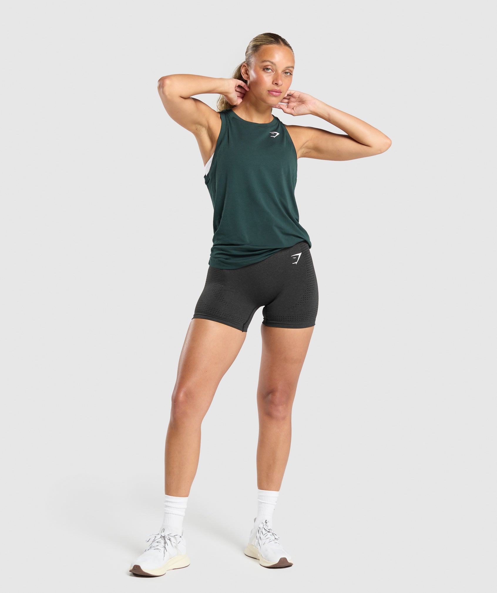 Gymshark Vital Light Tank - Woodland Green Marl