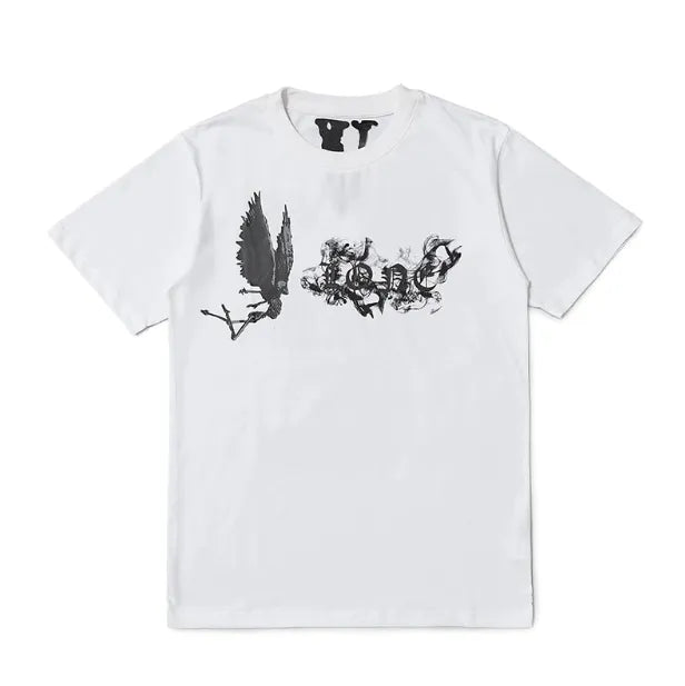 Vlone Pop Smoke Angel Tshirt White