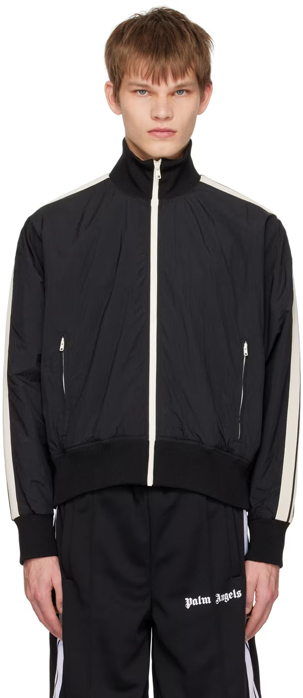 Black Printed Track Jacket