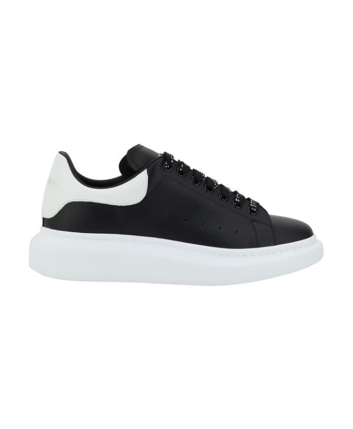 Leather Sneakers with Platform Sole
