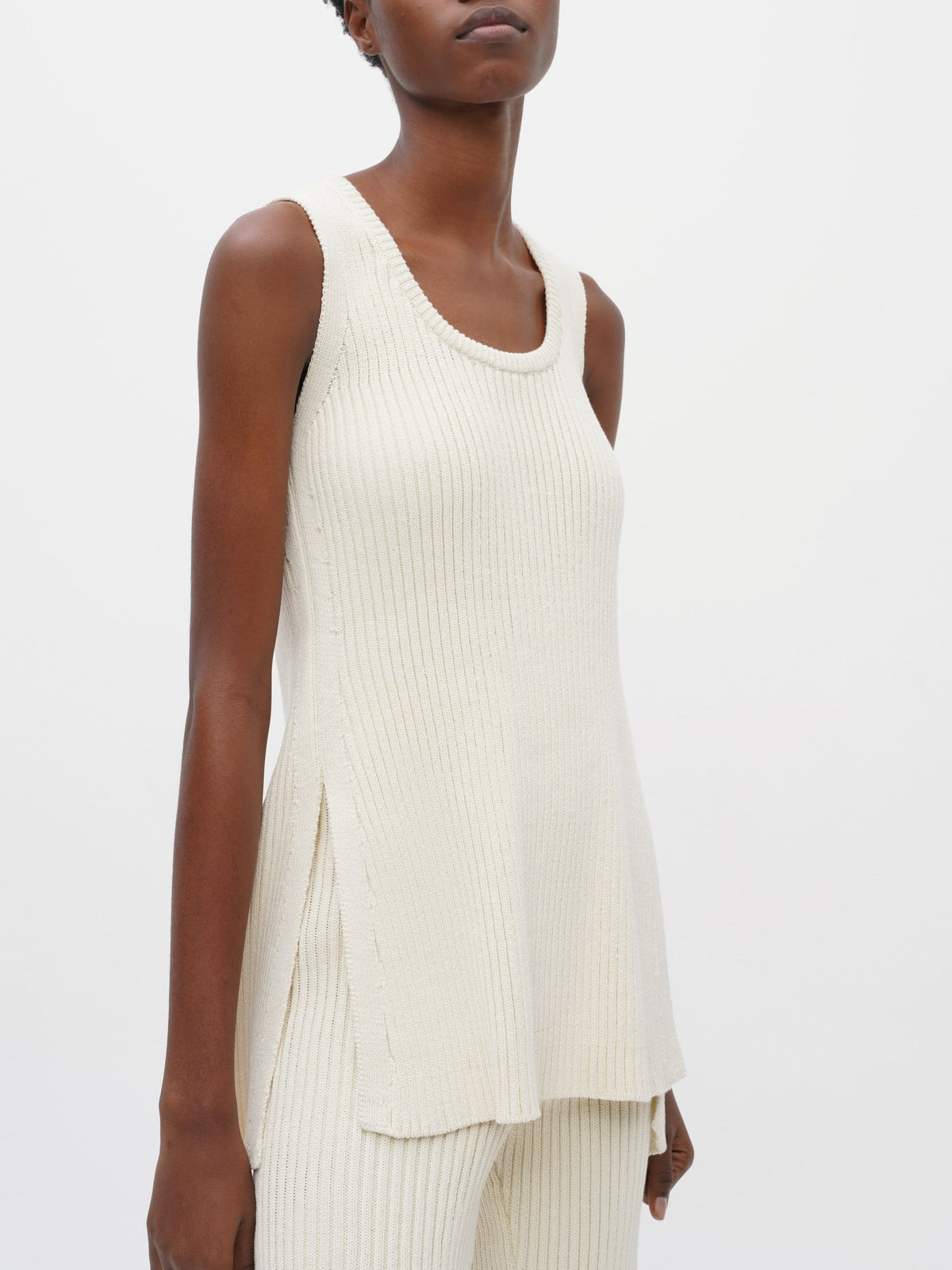 Sleeveless Rib Tank