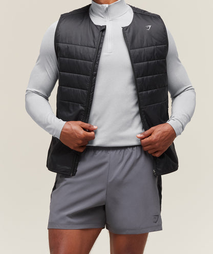 Gymshark Vital 1/4 Zip - Light Grey/Smokey Grey