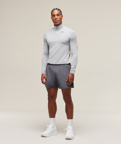 Gymshark Vital 1/4 Zip - Light Grey/Smokey Grey
