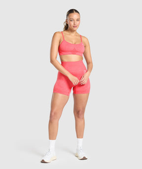 Gymshark Vital Shorts - Coral Red Marl