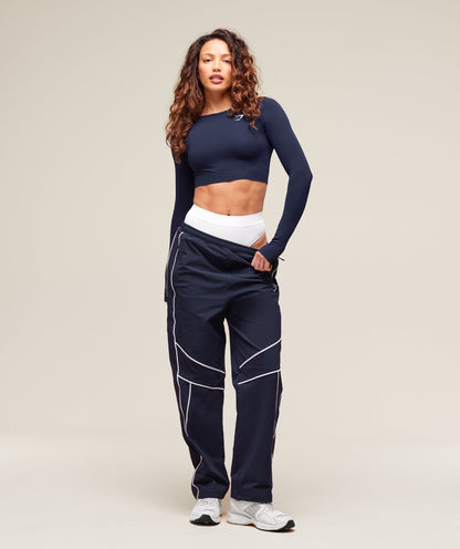 Gymshark Vital Crop Top - Heavy Blue Marl