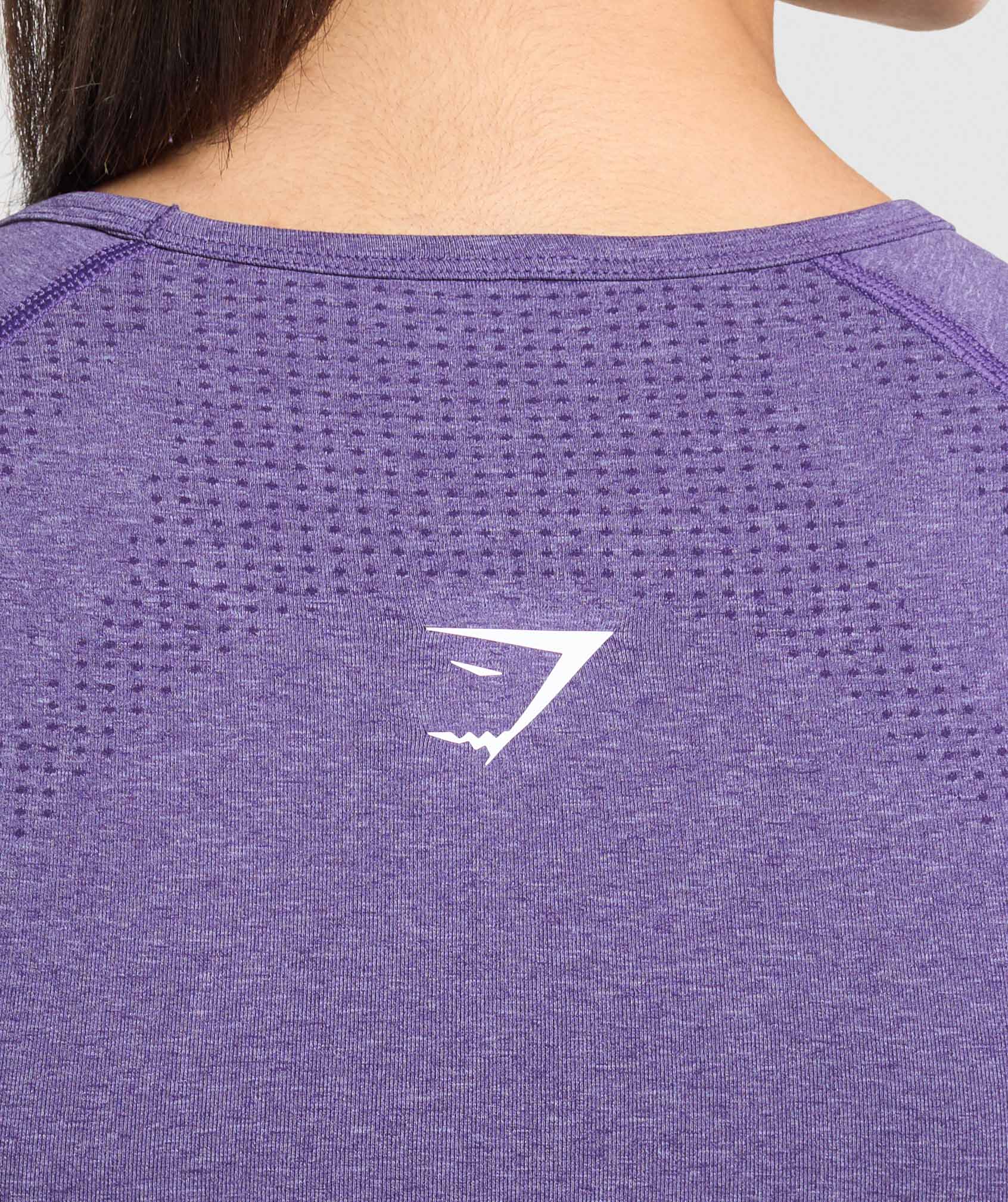 Gymshark Vital Scoop Neck Top - Functional Purple Marl