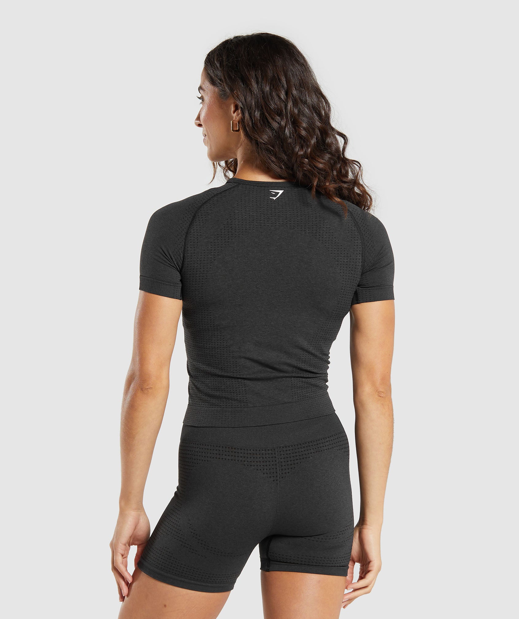 Gymshark Vital Tight T-Shirt - Black Marl