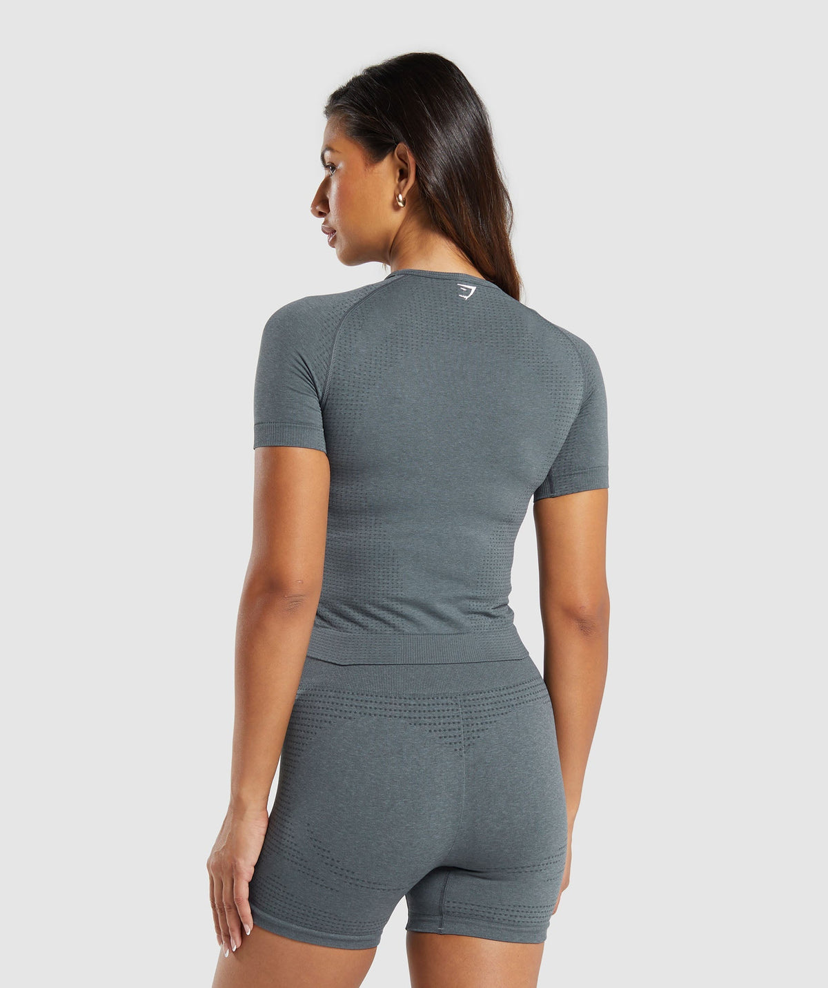 Gymshark Vital Tight T-Shirt - Strong Grey/ Marl