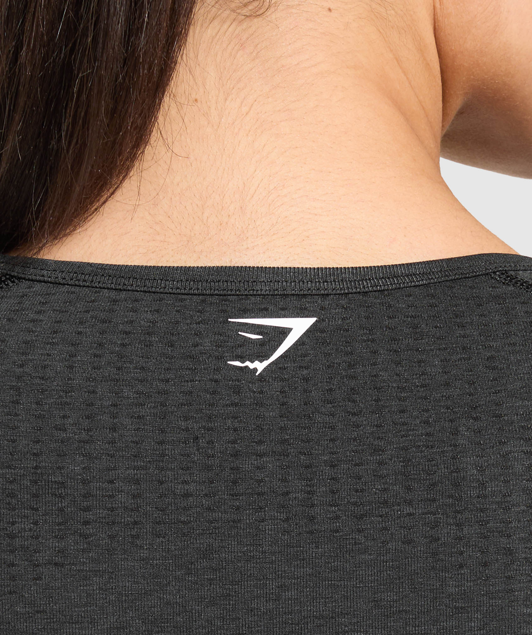 Gymshark Vital Crop Top - Black Marl