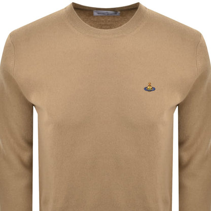 Vivienne Westwood Alex Round Neck Jumper Brown