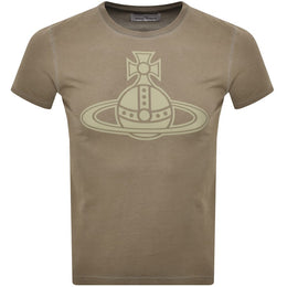 Vivienne Westwood Paris Orb Peru T Shirt Khaki