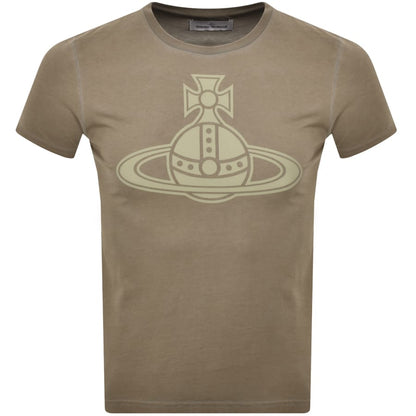 Vivienne Westwood Paris Orb Peru T Shirt Khaki