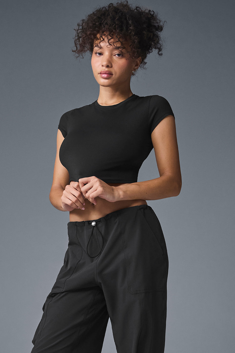 Alosoft Crop Finesse Short Sleeve