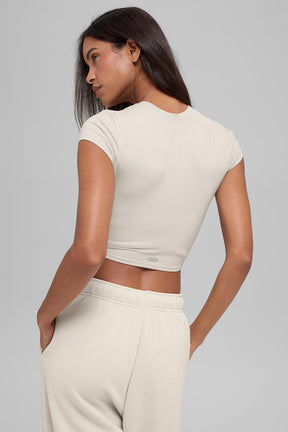 Alosoft Crop Finesse Short Sleeve