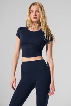 Alosoft Crop Finesse Short Sleeve