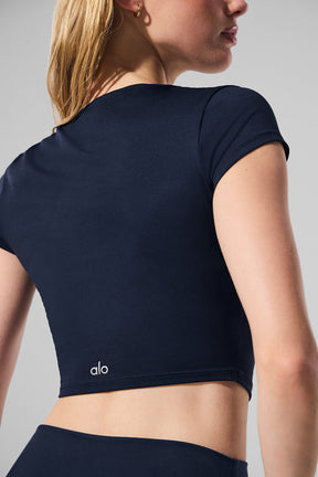 Alosoft Crop Finesse Short Sleeve