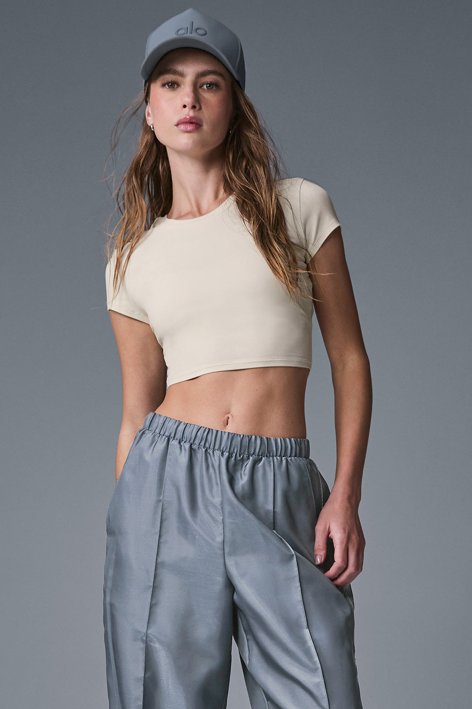 Alosoft Crop Finesse Short Sleeve