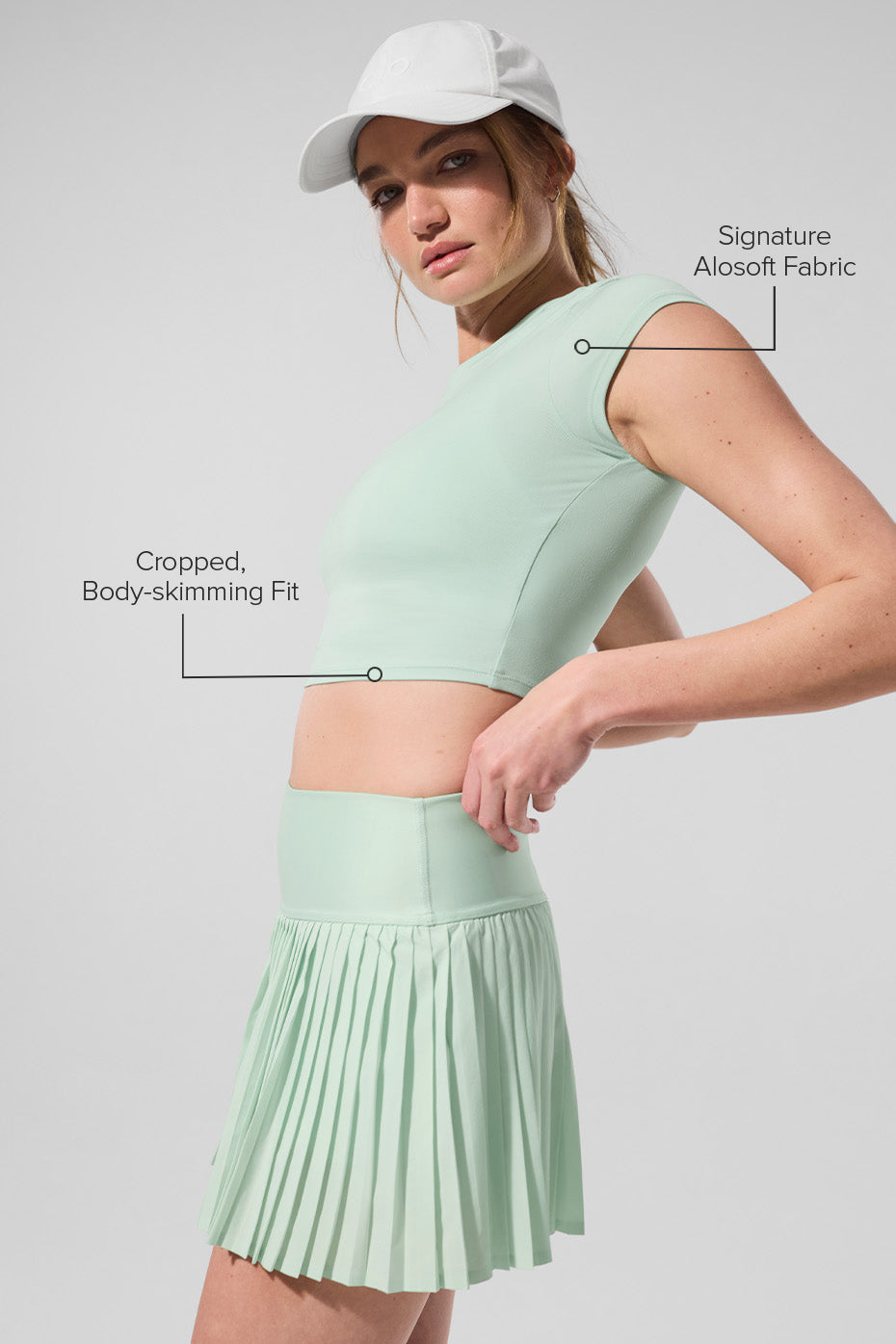 Alosoft Crop Finesse Short Sleeve