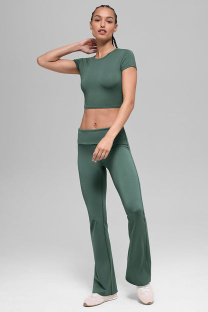 Alosoft Crop Finesse Short Sleeve
