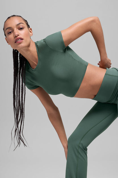 Alosoft Crop Finesse Short Sleeve