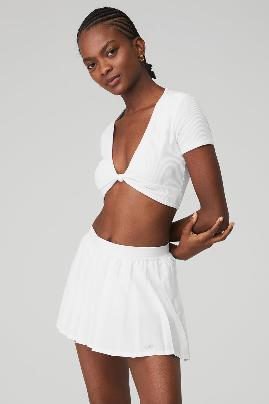 Ribbed Knotty Short Sleeve