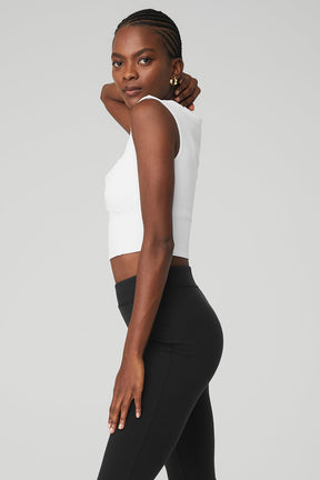 Ribbed Sweetheart Short Sleeve