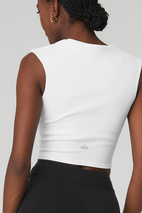 Ribbed Sweetheart Short Sleeve