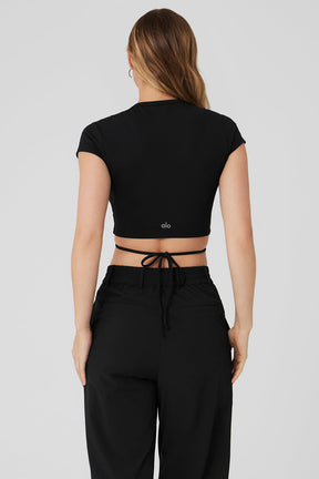 Airbrush Criss Cross Short Sleeve